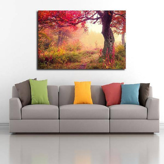 Picturesque Forest Sunrise Wall Art Ideas