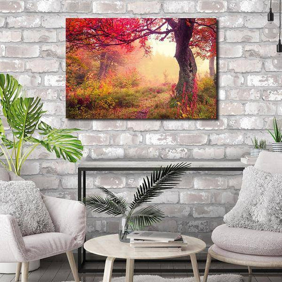 Picturesque Forest Sunrise Wall Art Print