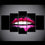 Pink Lips Wall Art Canvas