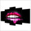 Pink Lips Wall Art Decor