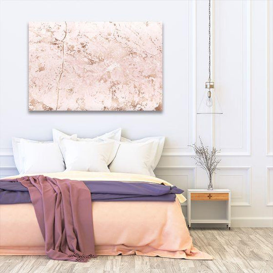 Pink Marble Abstract Canvas Wall Art Bedroom