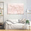 Pink Marble Abstract Canvas Wall Art Living Room