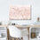 Pink Marble Abstract Canvas Wall Art Office