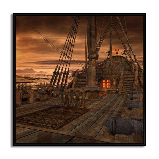 Pirate Ship Deck Canvas Wall Art Print