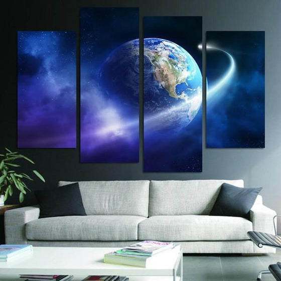 Planet Earth Wall Art Canvases