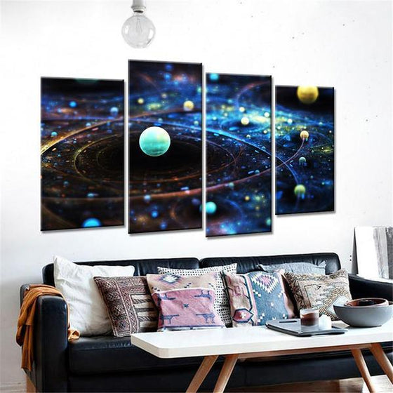 Planetary Model Wall Art Canvas