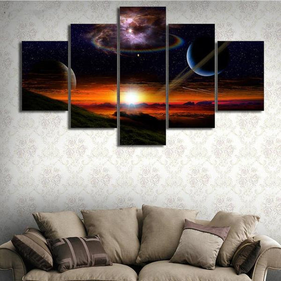 Planets Framed Wall Art Living Room