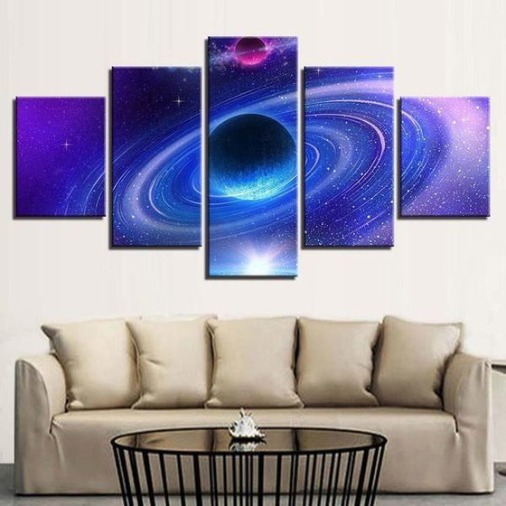 Planets Metal Wall Art Canvas