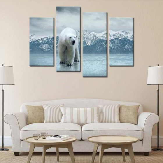 Polar Bear Metal Wall Art