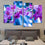 Fresh Purple Orchids Canvas Wall Art Bedroom