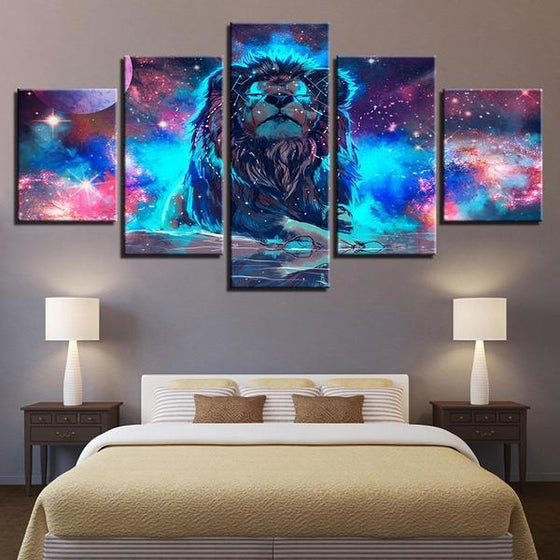 Powerful Lion Wall Art Bedroom