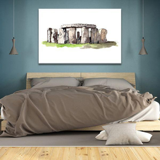Prehistoric Stonehenge Canvas Wall Art Bedroom