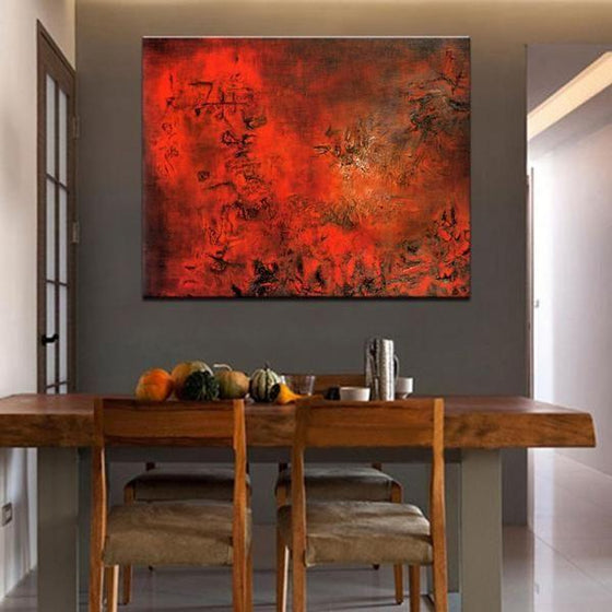 Printed Square Hand Painted Canvas Wall Prints