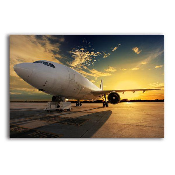 Private Jet Plane 1 Panel Canvas Wall Art