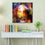 Psychedelic Image Of Jesus Canvas Wall Art Office