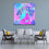 Psychedelic Sitting Buddha Canvas Wall Art Living Room