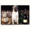 Pug With Wine Bottles Canvas Wall Art