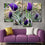 Purple Tulips Canvas Wall Art