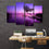 Purple Serene Sunset Canvas Wall Art Office