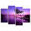 Purple Serene Sunset Canvas Wall Art