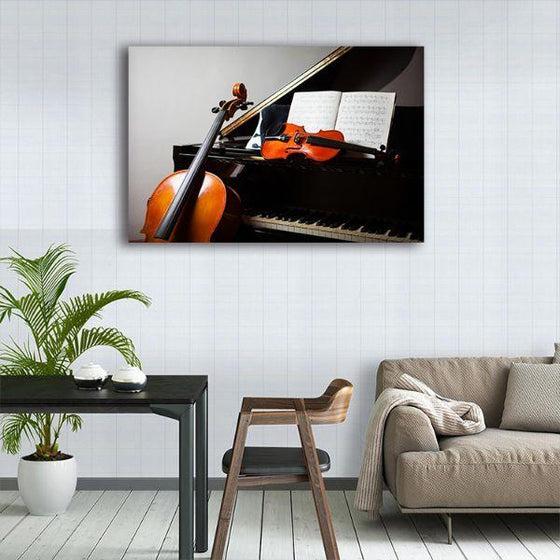 Quartet Instruments 1 Panel Canvas Wall Art Dining Room