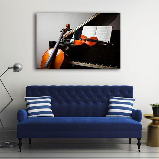 Quartet Instruments 1 Panel Canvas Wall Art Living Room