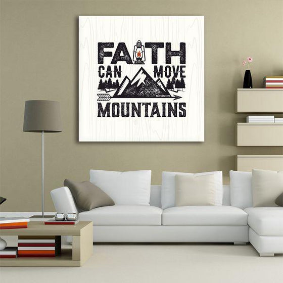 Quote About Faith Canvas Wall Art Print