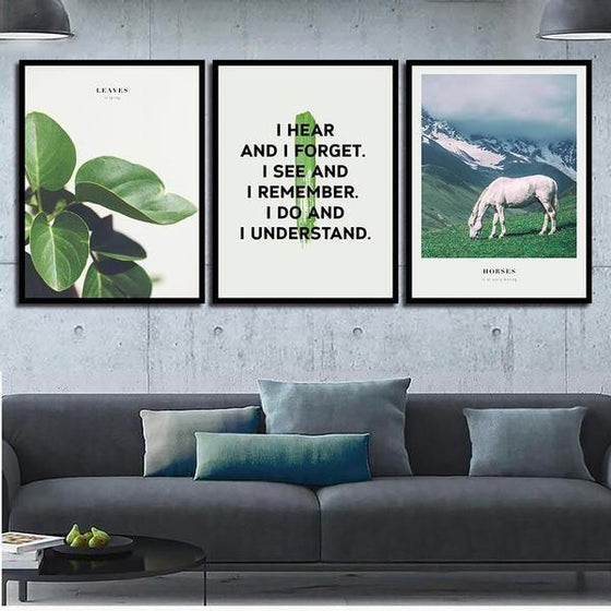Quotes About Life Wall Art Canvas