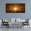 Radiant Lotus 3 Panels Canvas Wall Art Living Room
