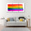 Rainbow Contemporary 3 Panels Canvas Wall Art Living Room