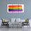 Rainbow Contemporary 3 Panels Canvas Wall Art Set