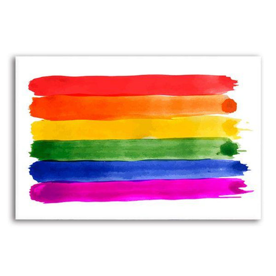 Rainbow Contemporary Canvas Wall Art