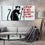 Rat Out Of Bed By Banksy 3 Panels Canvas Wall Art Living Room