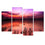 Red And Purple Sunset Canvas Wall Art Prints