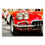 Red Classic Chevy Corvette Canvas Wall Art