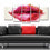 Red Lips Wall Art Canvas