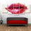 Red Lips Wall Art Decor