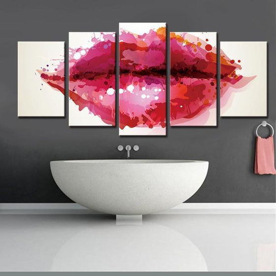 Red Lips Wall Art Print