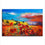 Red Poppies Landscape Wall Art Canvas