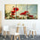 Red Poppy Flowers 3 Panels Canvas Wall Art Set