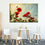 Red Poppy Flowers Canvas Wall Art Decor