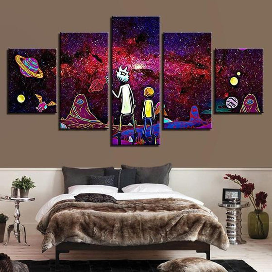 Rick & Morty Wall Art With Frames Canvas