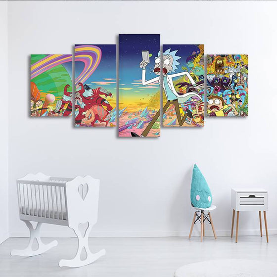 Rick & Morty Wall Art Canvases