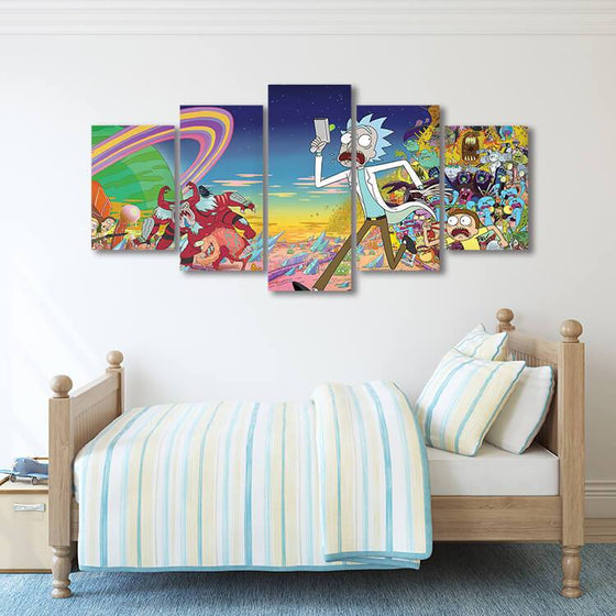 Rick & Morty Wall Art Bedroom