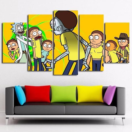 Rick And Morty Wall Art Dining Room Canvas