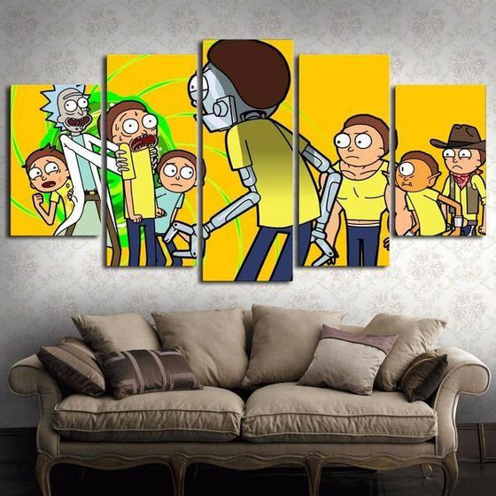 Rick And Morty Wall Art Dining Room Canvases