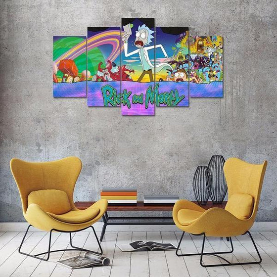 Rick And Morty Wall Art Garden