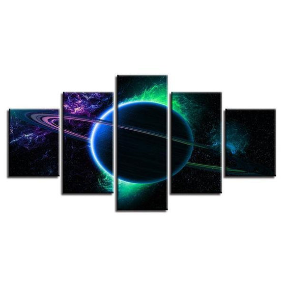 Ringed Planet Wall Art Decor