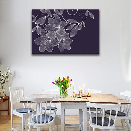 Romantic Flowers Canvas Art