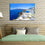 Romantic Santorini View Wall Art Canvas